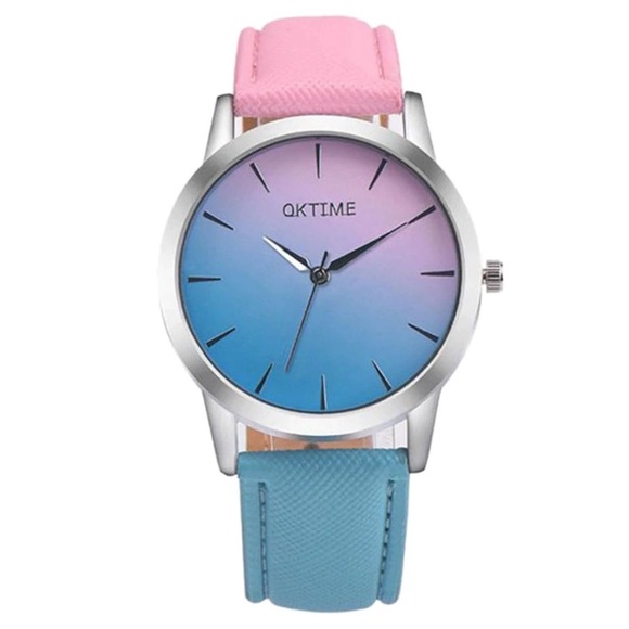 Accessories - Ombré Design Faux Leather Watch
